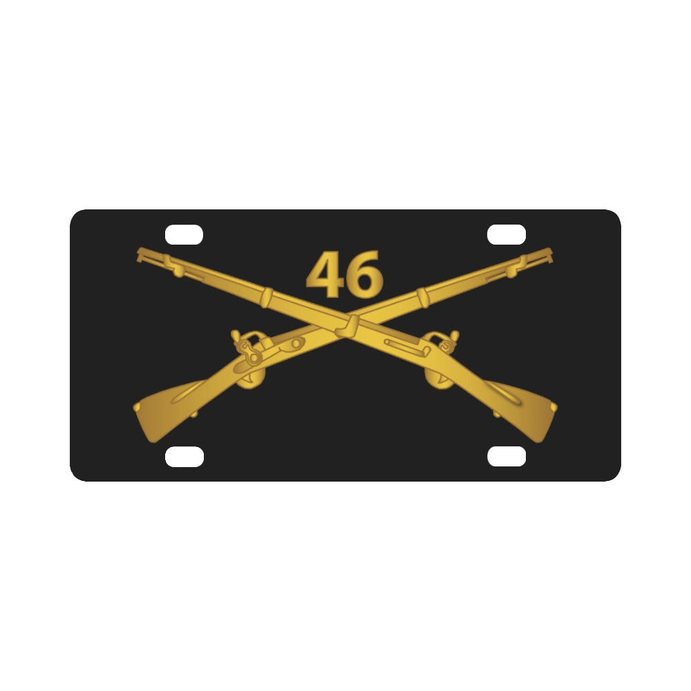 Army - 46th Infantry Regt - Infantry Br Classic License Plate