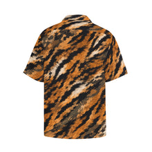 Load image into Gallery viewer, tiger-fur camouflage Men's All Over Print Hawaiian Shirt With Chest Pocket
