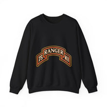 Load image into Gallery viewer, Crewneck Sweatshirt - Army - 75th Ranger Regiment - MIB - Ranger Scroll - 3D - Enhanced
