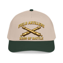 Load image into Gallery viewer, Mid Profile Baseball Cap - Field Artillery - King of Battle - 3D - Enhanced
