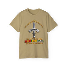 Load image into Gallery viewer, Unisex Ultra Cotton Tee - Army - Badge - LRRP - Tip of the Spear - Vietnam Vet w SVC - 3D - Enhanced
