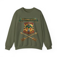 Load image into Gallery viewer, Crewneck Sweatshirt - 528th Support Bn - DUI - Ribbon - Branch - 3D - Enhanced

