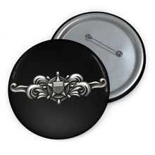 Load image into Gallery viewer, Custom Pin Buttons - USCG - Cutterman - Enlisted wo txt - 3D - Enhanced
