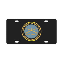 Load image into Gallery viewer, Army - 2nd Infantry Regiment Branch - Do Not Touch Me - Camp Monteith, Kosovo X 300 Classic License Plate
