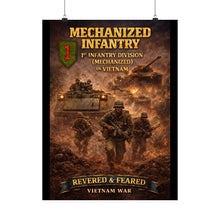 Load image into Gallery viewer, Matte Poster - 1st Infantry Division in Vietnam - Mechanized
