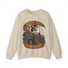 Load image into Gallery viewer, Crewneck Sweatshirt - Pocket Patch - Vietnam - Recon Team Bushmaster - 3D - Enhanced - Group
