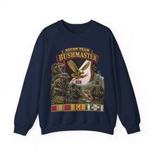 Load image into Gallery viewer, Crewneck Sweatshirt - Pocket Patch - Vietnam - Recon Team Bushmaster - 3D - Enhanced - Mission
