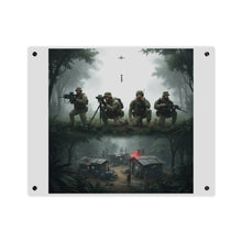 Load image into Gallery viewer, Acrylic Wall Art Panel - Jungle Drug Lab Destruction wo Explosions
