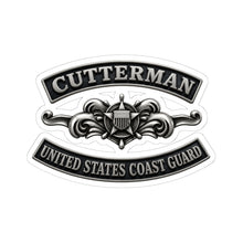 Load image into Gallery viewer, Kiss-Cut Stickers - USCG - Cutterman - Enlisted w txt - 3D - Enhanced
