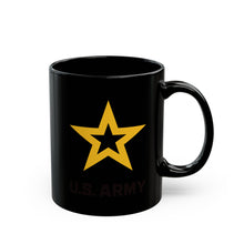 Load image into Gallery viewer, Black Mug (11oz, 15oz) - Army Star W Us Army
