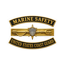 Load image into Gallery viewer, Kiss-Cut Stickers - USCG - Marine Safety w txt - 3D - Enhanced
