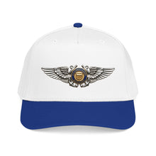 Load image into Gallery viewer, Mid Profile Baseball Cap - USCG - Aviator Badge - Auxiliary wo txt - 3D - Enhanced
