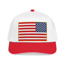 Load image into Gallery viewer, Mid Profile Baseball Cap - Flag - United States - 3D - Enhanced

