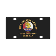 Load image into Gallery viewer, Army - DUI - 28th Infantry Division - Keystone - US Army Veteran X 300 Classic License Plate
