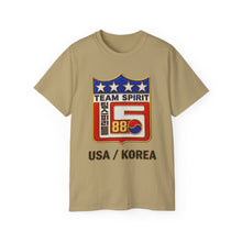Load image into Gallery viewer, Ultra Cotton Tee - USA-Korea Team Spirit 88
