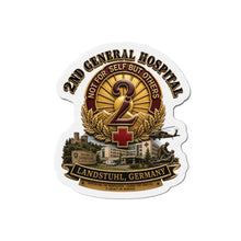Load image into Gallery viewer, Die-Cut Magnet - 2nd General Hospital - Landstuhl Germany - w Hospital - 3D - Enhanced
