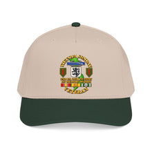 Load image into Gallery viewer, Mid Profile Baseball Cap - Vietnam Veteran Combat - 2nd Bn, 28th Infantry - 1st ID - with VN SVC - 3D - Transparent
