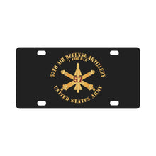 Load image into Gallery viewer, Army - 57th Air Defense Artillery - Night Hides Not - Number Branch - US Army X 300 Classic License Plate

