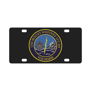 Navy - USS Mount Whitney (LCC20) - Vox Maris wo Txt X 300 Classic License Plate