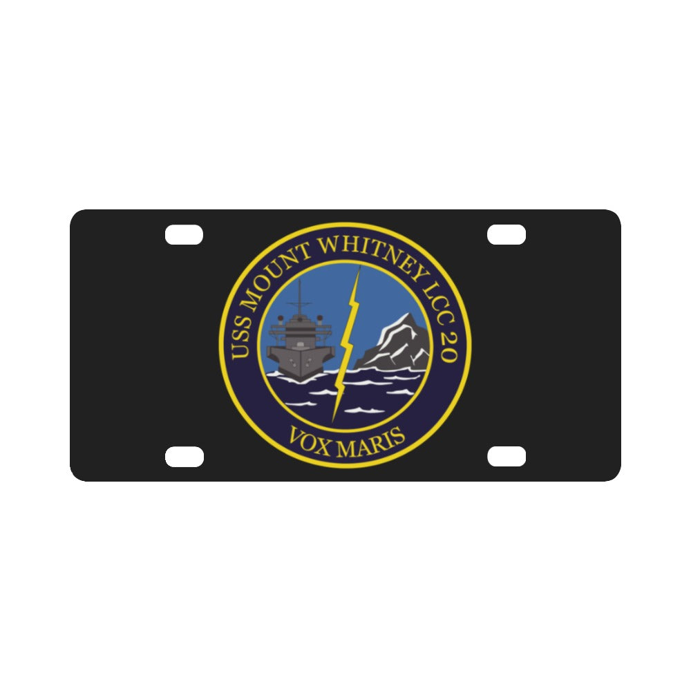 Navy - USS Mount Whitney (LCC20) - Vox Maris wo Txt X 300 Classic License Plate