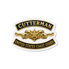 Load image into Gallery viewer, Die-Cut Magnet - USCG - Cutterman - Officer w txt - 3D - Enhanced
