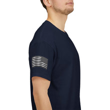 Load image into Gallery viewer, Unisex Heavy Cotton Tee - LRRP - Tip of the Spear with American Flag Sleeve
