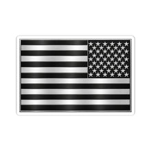 Load image into Gallery viewer, Kiss-Cut Black and White United States Flag 3D Enhanced Sticker
