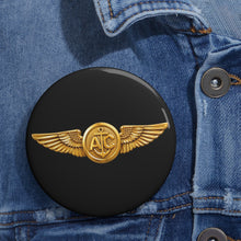 Load image into Gallery viewer, Custom Pin Buttons - USCG - Aircrew Badge wo txt - 3D - Enhanced
