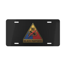 Load image into Gallery viewer, License Plate - SSI - 761st Tank Battalion SSI w Name Tape - 3D - enhanced
