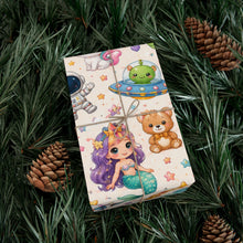 Load image into Gallery viewer, Gift Wrap Paper — Kids Kawaii pastel wonderland pattern
