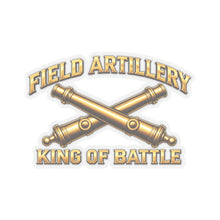 Load image into Gallery viewer, Kiss-Cut Stickers - Field Artillery - King of Battle - 3D - Enhanced
