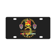 Load image into Gallery viewer, Army - Vietnam Combat Vet - 54th Artillery Group - II Field Force w VN SVC X 300 Classic License Plate
