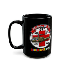 Load image into Gallery viewer, Black Mug  (15oz) - Army - 57th Medical Co - Original Dustoff - Vietnam w VN SVC - 3D - Enhanced
