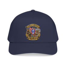 Load image into Gallery viewer, Mid Profile Baseball Cap - Army - 442nd Airborne Infantry Regimental Combat Team - 3D - Enhanced with EUR WWII SVC
