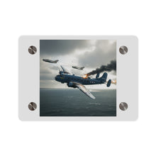 Load image into Gallery viewer, Acrylic Wall Art Panel - April 8, 1950, Baltic Sea - Latvia Soviet fighters shot down a U.S. Navy PB4Y-2 - Liberator - Cold War
