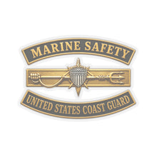 Load image into Gallery viewer, Kiss-Cut Stickers - USCG - Marine Safety w txt - 3D - Enhanced
