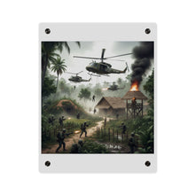 Load image into Gallery viewer, Acrylic Wall Art Panel - Vietnam Village Helicopter Assault
