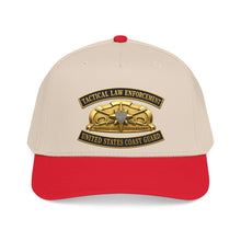 Load image into Gallery viewer, Mid Profile Baseball Cap - USCG - Tactical Law Enforcement w txt - 3D - Enhanced
