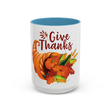 Load image into Gallery viewer, Accent Coffee Mug - Thanksgiving - Give Thanks
