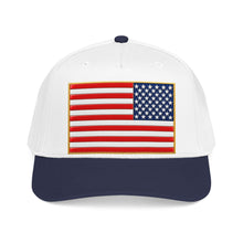 Load image into Gallery viewer, Mid Profile Baseball Cap - Flag - United States - 3D - Enhanced
