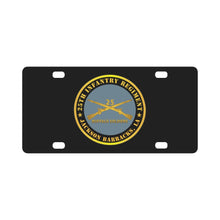 Load image into Gallery viewer, Army - 25th Infantry Regiment - Fort Stockton, TX - Buffalo Soldiers w Inf Branch X 300 Classic License Plate
