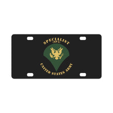 Load image into Gallery viewer, Army - Specialist - SP4 - Flat X 300 Classic License Plate
