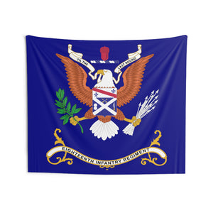 Indoor Wall Tapestries - 18th Infantry Regiment - TIL the LAST ROUND - Regimental Colors Tapestry