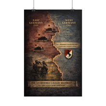 Load image into Gallery viewer, Rolled Posters - 11th ACR Germany Map w Soviet and US Forces
