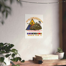 Load image into Gallery viewer, Premium Matte vertical posters - Army - 761st Tank Battalion - Black Panthers - w Tank w SSI Wwii  EU SVC
