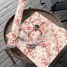 Load image into Gallery viewer, Gift Wrap Paper — Vintage sakura with postal accents
