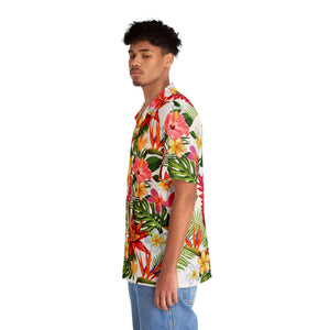 Men's Hawaiian Shirt (AOP) - Tropical Flowers X 300