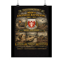 Load image into Gallery viewer, Matte Poster - 169th Engineer Battalion - 1965 - 1971
