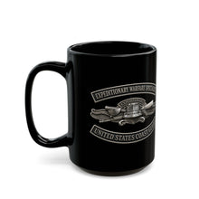 Load image into Gallery viewer, Black Mug  (15oz) - USCG - Expeditionary Warfare Specialist w txt - 3D - Enhanced

