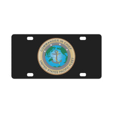 Load image into Gallery viewer, Commander In Chief - US Pacific Fleet X 300 Classic License Plate
